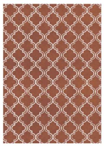 Printed Wafer Paper - Moroccan Brown - Click Image to Close